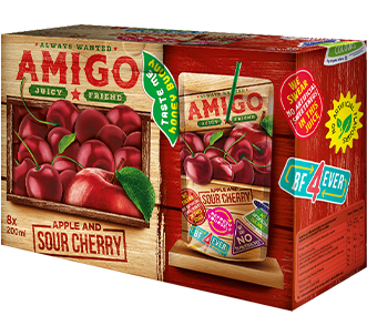 [AMI-1005] AMIGO Fruit Drink Cherry 16x200ml