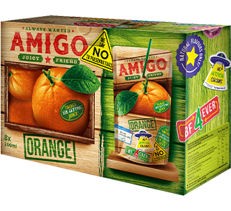 AMIGO Fruit Drink Orange 16x200ml